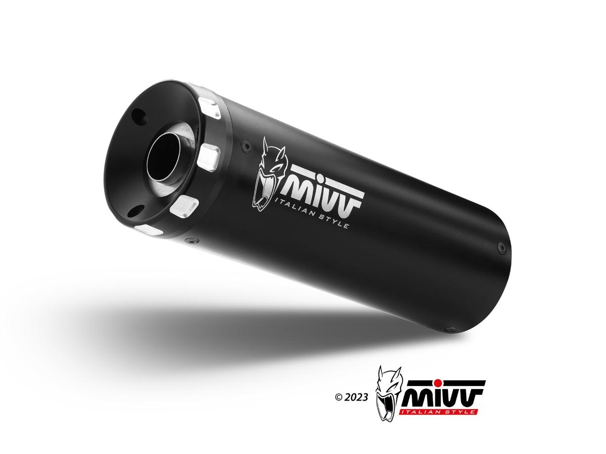 ESCAPE MIW YAMAHA 700 XSR 700 2021   2024 Euro5 SPORT FULL SYSTEM 2x1 HR-1 BLACK
